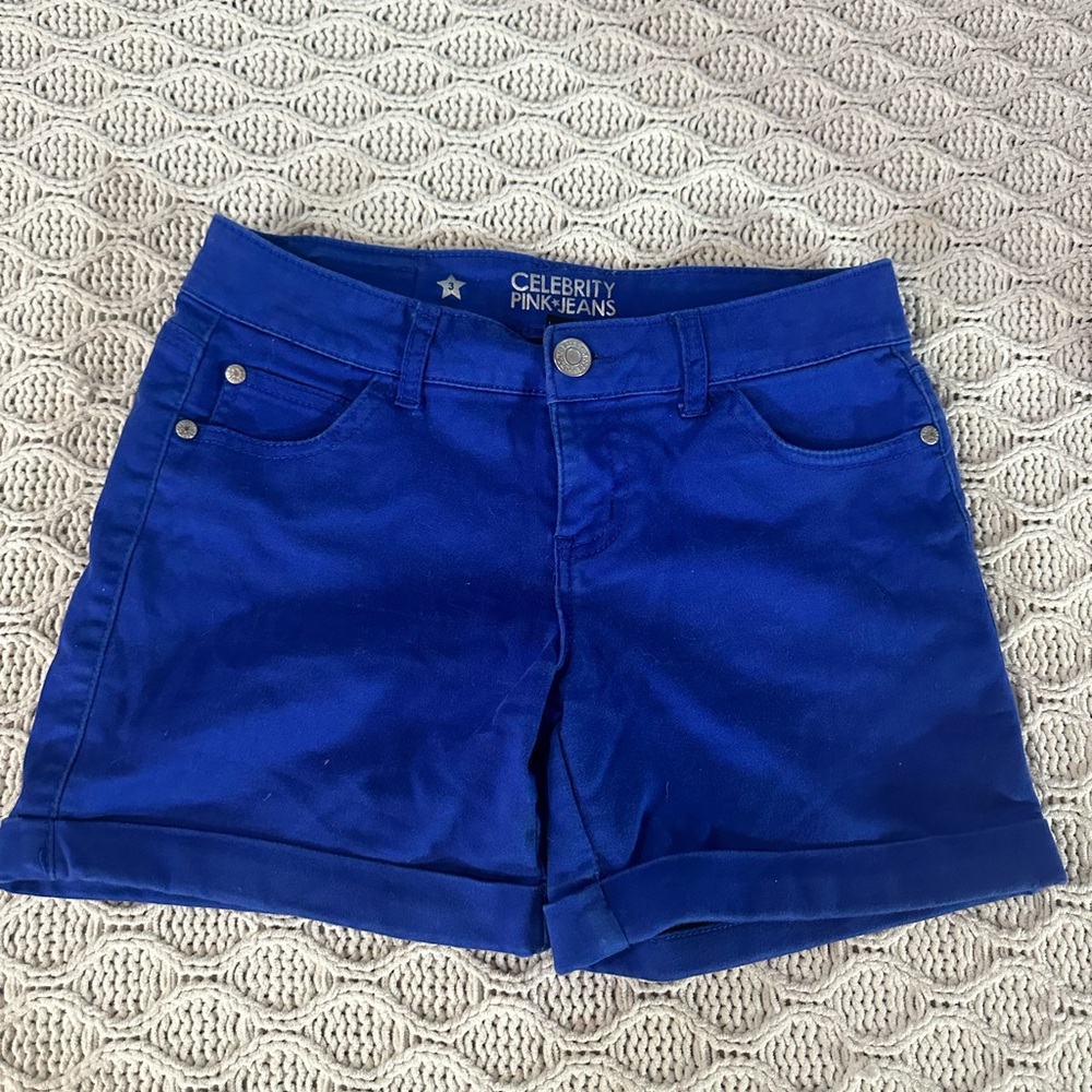 Celebrity Pink Vibrant Blue Denim
